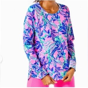 Lilly Pulitzer Beach Comber Pullover in Lilac Rose JUST A LIL JELLY. Size Medium